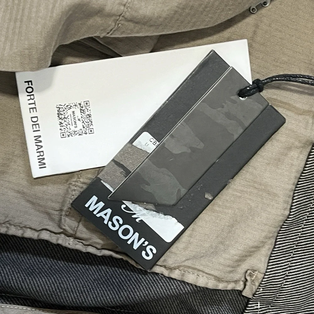 Masons Forte Dei Marmi Chino Pants Mens 56 Gray Stretch